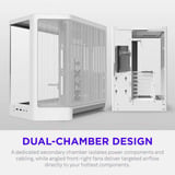 NZXT H6 RGB+ ( 2026 ) Tout Blanc boîtier midi tower Blanc | 2x USB-A | 1x USB-C | RGB | Verre trempé