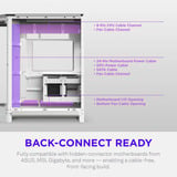 NZXT H6 RGB+ ( 2026 ) Tout Blanc boîtier midi tower Blanc | 2x USB-A | 1x USB-C | RGB | Verre trempé