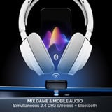 SteelSeries  casque gaming over-ear Blanc