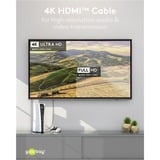 goobay Plus Câble HDMI haut débit avec Ethernet Gris, 10 mètres