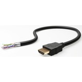 goobay Ultra High-Speed HDMI 2.1 avec Ethernet, Câble Noir, 1,5 mètres