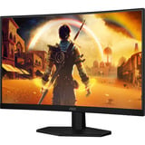 AOC  27" Moniteur gaming incurvé  Noir/Rouge