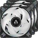 ARCTIC P12 PWM PST RGB, 3 pièces, Ventilateur de boîtier Noir/transparent, Ventilateur, 12 cm, 2000 tr/min, 48,8 cfm, 82,91 m³/h, Noir, Blanc