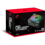 ASUS ROG Loki SFX-L alimentation modulaire 1200 watt Blanc, 1x 12V-2x6, 4x PCIe, 1200 W, 100 - 240 V, 1200 W, Actif, 110 W, 1200 W