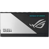 ASUS ROG Loki SFX-L alimentation modulaire 1200 watt Blanc, 1x 12V-2x6, 4x PCIe, 1200 W, 100 - 240 V, 1200 W, Actif, 110 W, 1200 W