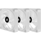 Corsair iCUE LINK QX120 RGB 120mm PWM Fans Starter Kit - Wit, Ventilateur de boîtier Blanc, Connecteur de ventilateur PWM à 4 broches