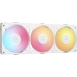 Corsair iCUE LINK RX360 II + iCUE LINK System Hub ventilateurs de boîtier RGB  Blanc, 3 pièces, 360 x 129 x 26 mm