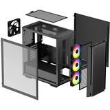 DeepCool CG560 boîtier midi tower Noir | 2x USB-A | Verre Trempé