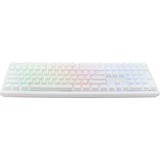 Ducky Zero 6108, clavier gaming Blanc, Layout BE, Cherry MX2A Brown