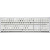 Ducky Zero 6108, clavier gaming Blanc, Layout BE, Cherry MX2A Brown