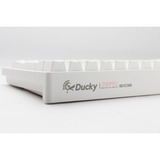 Ducky Zero 6108, clavier gaming Blanc, Layout BE, Cherry MX2A Brown