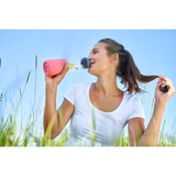 Emsa Bouteille en verre Drink2GO, Gourde Transparent/Corail