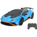 Jamara Lamborghini Huracán STO, Voiture télécommandée Bleu clair/Orange, Échelle 1:24