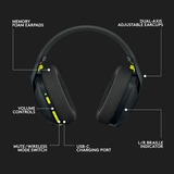 Logitech G435 LIGHTSPEED Wireless casque gaming over-ear Noir, Bluetooth, PC, PlayStation 4, PlayStation 5