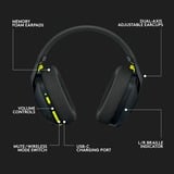 Logitech G435 LIGHTSPEED casque gaming over-ear Noir, Bluetooth, PC, PlayStation 4, PlayStation 5