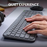 Logitech MK950 Signature Slim, set de bureau Graphite, Mise en page aux États-Unis (international), 400 - 4000 dpi