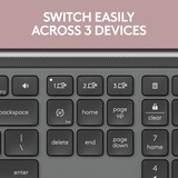 Logitech MK950 Signature Slim, set de bureau Graphite, Mise en page aux États-Unis (international), 400 - 4000 dpi