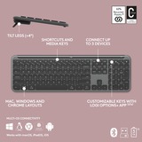 Logitech MK950 Signature Slim, set de bureau Graphite, Mise en page aux États-Unis (international), 400 - 4000 dpi