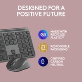 Logitech MK950 Signature Slim, set de bureau Graphite, Mise en page aux États-Unis (international), 400 - 4000 dpi