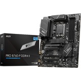 MSI PRO B760-P DDR4 II carte mère socket 1700 Noir, RAID, 2.5Gb-LAN, Gb-LAN, Sound, ATX