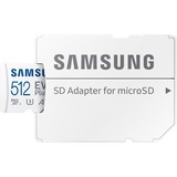 SAMSUNG EVO Plus 512 Go microSDXC (2021), Carte mémoire Blanc, UHS-I U3, Class 10, V30, A2