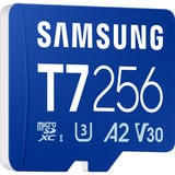 Samsung T7 microSDXC 256 Go, Carte mémoire Bleu