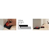 BESSEY AV2 Cloison de plancher 4 pièce(s), Tendeur de Noir/Rouge, 4 pièce(s), Stratifié, 5 mm