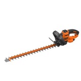 BLACK+DECKER BEHTS451 taille-haie électrique Double-lame 550 W 2,65 kg, Taille-haies Orange/Noir, Electrique 550W, avec cache couteau