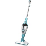 BLACK+DECKER Balai vapeur 1600W avec 6 accessoires, Nettoyeur vapeur Blanc/Bleu