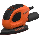 BLACK+DECKER Kompakt-Mouse BEW230-QS 55W, Ponceuses de détails Orange/Noir