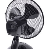 Bestron DDF27Z ventilateur Noir Noir, Ventilateur à lame domestique, Noir, Table, 27 cm, Boutons, Secteur