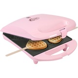 Bestron Gaufrier en forme de cœur DSW271P, Machine à gauffre Rose