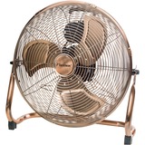 Bestron Retro ventilateur de sol DFA40C Cuivre, Ventilateur à lame domestique, Cuivre, Sol, 45 cm, Boutons, Secteur