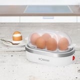 Bomann EK 5022 CB, Cuiseur à oeufs Blanc/Argent, 6 œufs