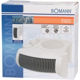 Bomann HL 1095 CB Blanc 2000 W Chauffage de ventilateur électrique, Radiateur soufflant Blanc, Chauffage de ventilateur électrique, Sol, Blanc, 2000 W, 1000 W, 220 - 240 V