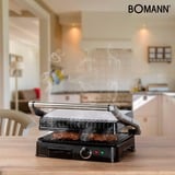Bomann KG 2242 CB grill à contact électrique Acier inoxydable/Noir