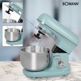 Bomann KM 6030, Robot de cuisine Turquoise/Argent