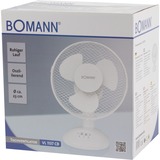 Bomann VL 1137 CB Blanc, Ventilateur Blanc, Ventilateur à lame domestique, Blanc, Table, 23 cm, Secteur, 30 W