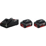 Bosch 1 600 A01 9S0 batterie et chargeur d’outil électroportatif Ensemble de batterie et de chargeur, Bundle Noir, Ensemble de batterie et de chargeur, Lithium-Ion (Li-Ion), 4 Ah, 18 V, Bosch, Noir