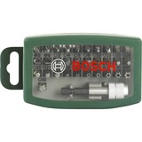 Bosch 2607017063 embout de tournevis 31 pièce(s), Set d'embouts de vissage Vert, 31 pièce(s), Phillips, Fente, Torx, 67 mm, 130 mm, 45 mm, Hexagonal