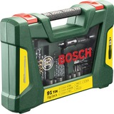 Bosch 2607017195 Ensemble de forets 91 pièce(s), Perceuse, ensembles embouts Vert, Perceuse, Ensemble de forets, Métal, pierre, Bois, 91 pièce(s), Phillips, Cruciforme, Torx