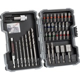 Bosch 2 607 017 328 embout de tournevis 35 pièce(s), Perceuse, ensembles embouts 35 pièce(s), Phillips, Cruciforme, Fente, Torx, 2,5/3,0/3,5/4,0/5,0/6,0 mm 8/10/13 mm, 160 mm, 106 mm, 46 mm