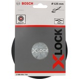 Bosch 2 608 601 716 accessoire pour meuleuse d'angle Assiette-support, Patin de ponçage Assiette-support, Bosch, 12,5 cm, Noir, 12250 tr/min, Plastique