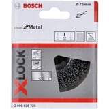 Bosch 2 608 620 725 accessoire pour meuleuse d'angle Brosse coupe Brosse coupe, Moyeu plat, Acier, Bosch, 7,5 cm, Gris, Rouge