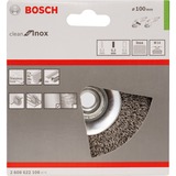 Bosch 2 608 622 108 Roue à rayons 100mm Roue de fil et brosse en fil d'acier Roue à rayons, 0,35 mm, 1,4 cm, 10 cm, 12500 tr/min, Métal