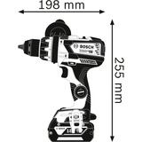 Bosch GSR 18V-110 C Professional 2100 tr/min, Perceuse/visseuse Bleu/Noir, Perceuse à poignée pistolet, Sans brosse, 1,3 cm, 2100 tr/min, 8,2 cm, 1,3 cm
