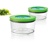 Bosch MMZV0SB2 boîte hermétique alimentaire Rond Vert, Transparent 2 pièce(s), Bac Transparent/Vert, Boîte, Rond, Vert, Transparent, Plastique, 1,01 kg, 155 mm