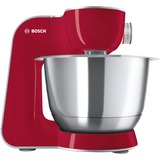 Bosch MUM58720 robot de cuisine 1000 W 3,9 L Gris, Rouge, Acier inoxydable Rouge/Argent, 3,9 L, Gris, Rouge, Acier inoxydable, 1,1 m, 220 - 240 V, 50 - 60 Hz, Acier inoxydable