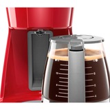 Bosch TKA3A034 machine à café Machine à café filtre 1,25 L, Machine à café à filtre Rouge/gris, Machine à café filtre, 1,25 L, Café moulu, 1100 W, Gris, Rouge