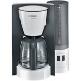 Bosch TKA6A041 machine à café Machine à café filtre, Machine à filtre Blanc/gris, Machine à café filtre, Café moulu, 1200 W, Gris, Blanc